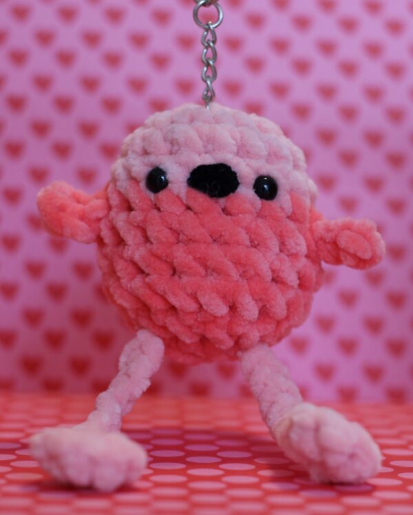 crochet cute keychain flamingo