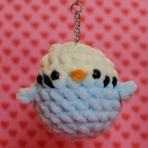 crochet cute keychain budgie